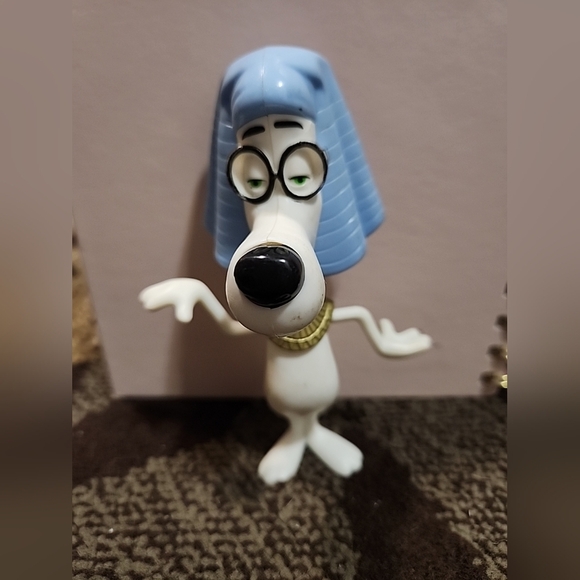 MR PEABODY BOBBLE HEAD MCDONALD’S HAPPY MEAL TOY DOG FIGURE TOY - Picture 1 of 4